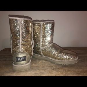 Ugg Classic Short Cosmos Sequin Boot